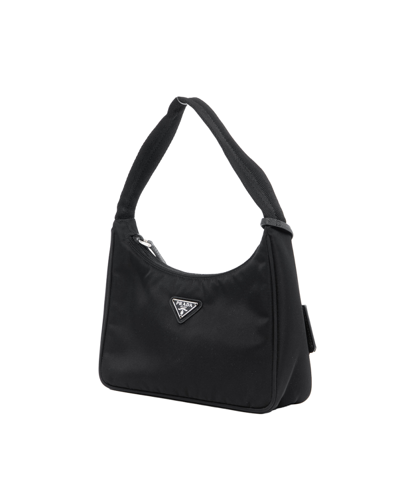 PRADA RE EDITION 2000 MEDIUM BLACK NYLON SHW 4059