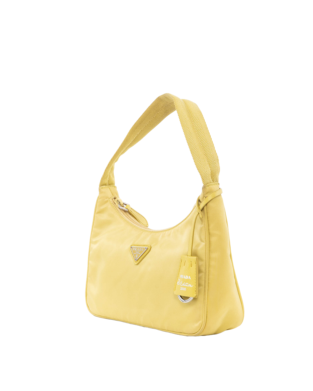PRADA RE EDITION 2000 MEDIUM YELLOW NYLON SHW 6049