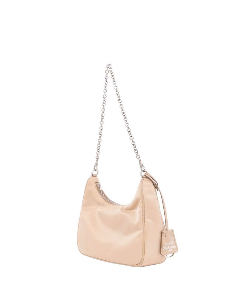 PRADA RE EDITION 2005 BEIGE NYLON SHW 4524