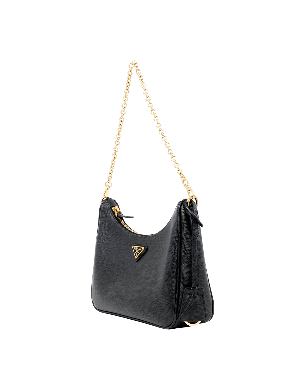 PRADA RE EDITION 2005 BLACK SAFFIANO GHW 05387