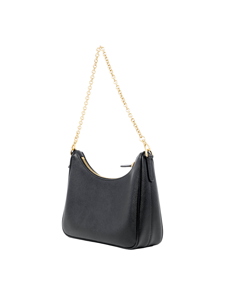 PRADA RE EDITION 2005 BLACK SAFFIANO GHW 05388