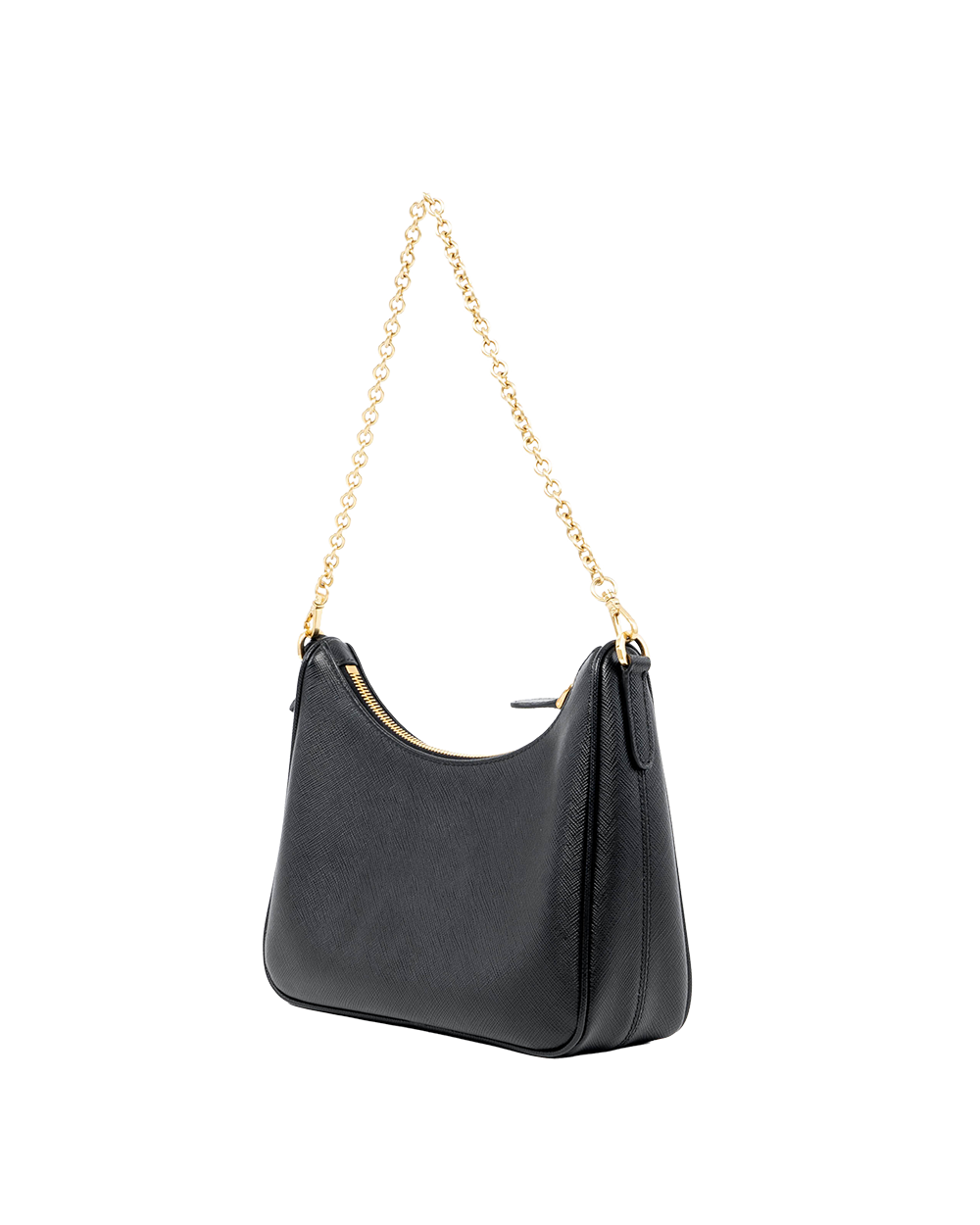 PRADA RE EDITION 2005 BLACK SAFFIANO GHW 05388