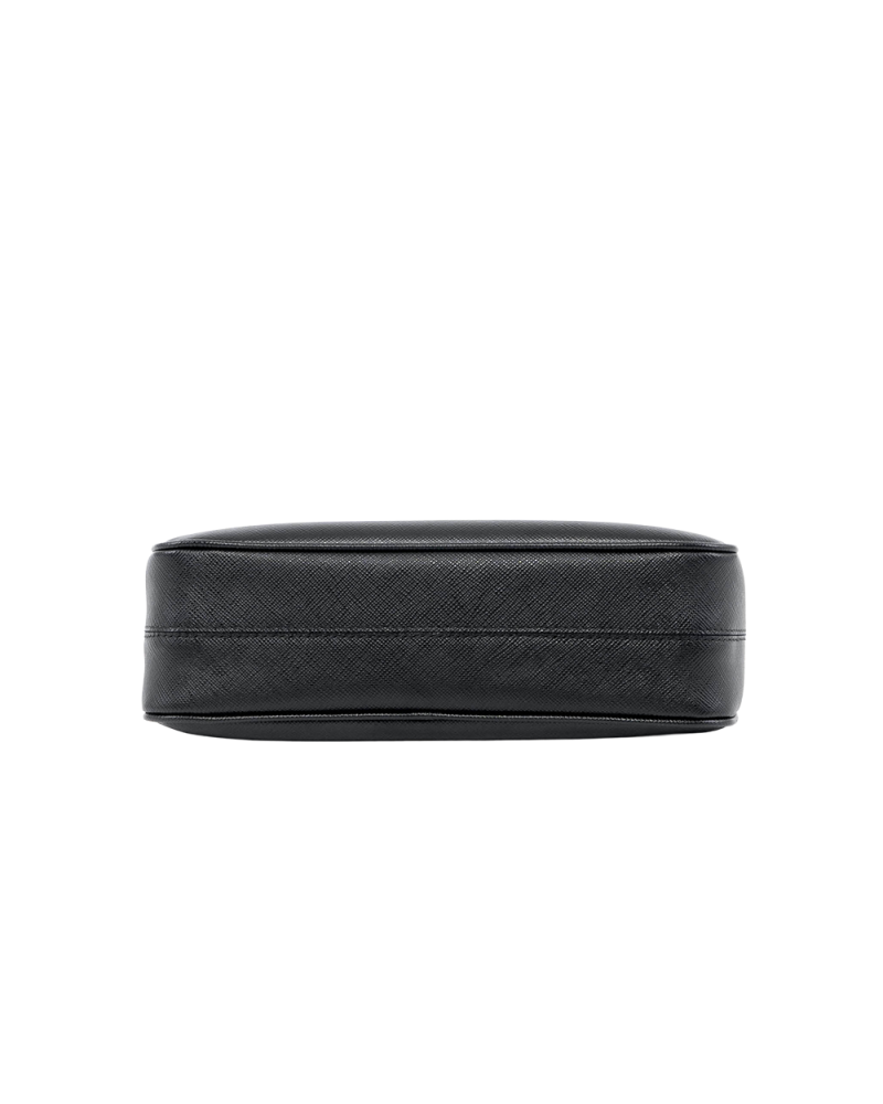 PRADA RE EDITION 2005 BLACK SAFFIANO GHW 05394