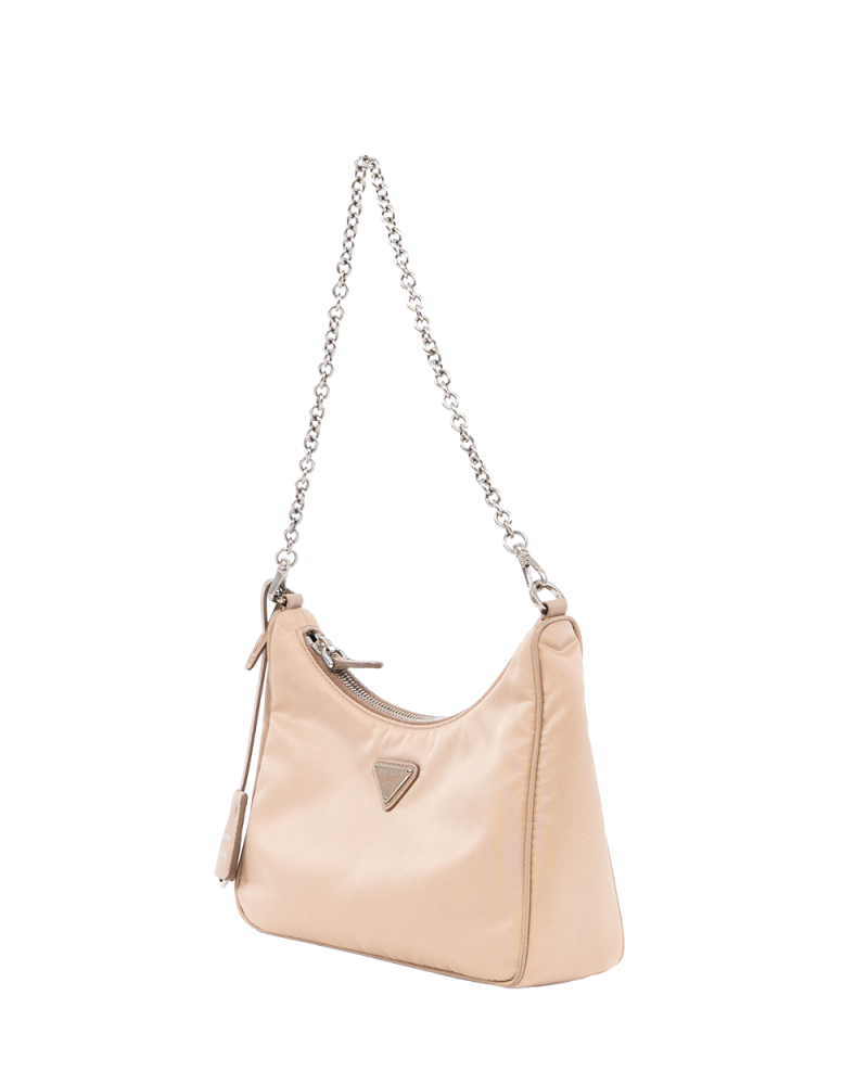 PRADA RE EDITION 2005 MINI BEIGE NYLON SHW 0759