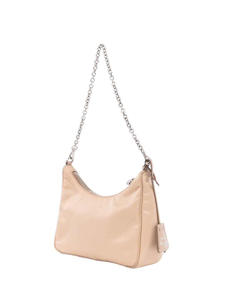 PRADA RE EDITION 2005 MINI BEIGE NYLON SHW 0760