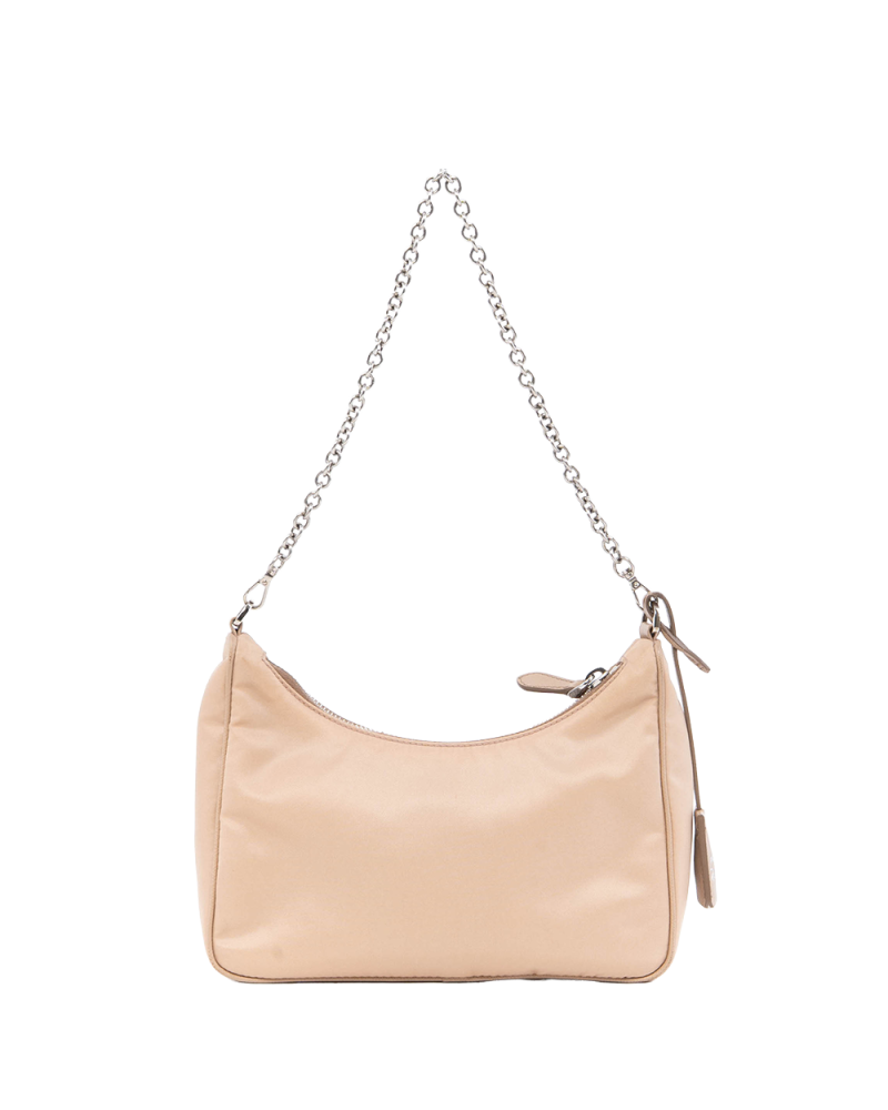 PRADA RE EDITION 2005 MINI BEIGE NYLON SHW 0761