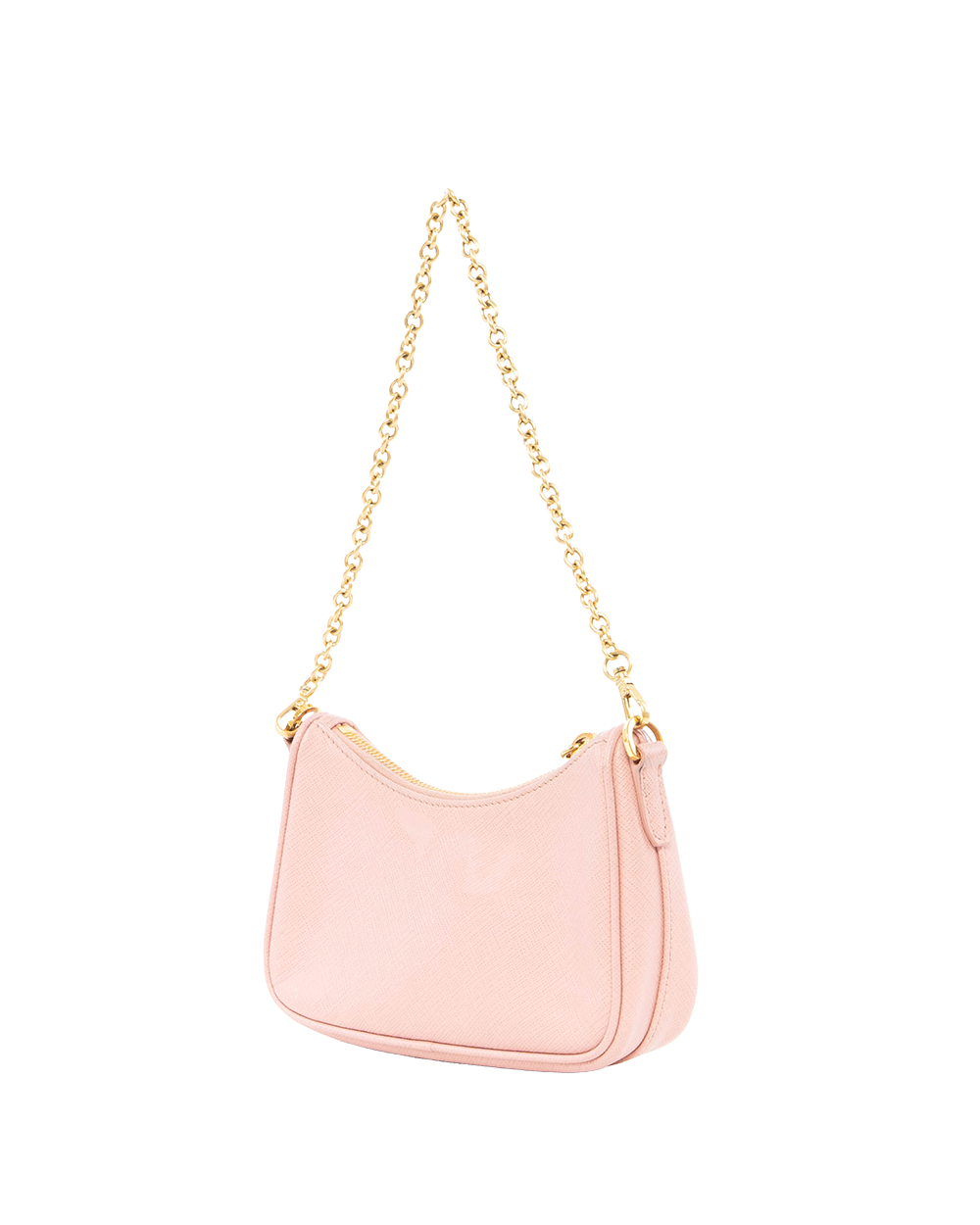 PRADA RE EDITION 2005 MINI PINK SAFFIANO GHW MICROCHIP 0195