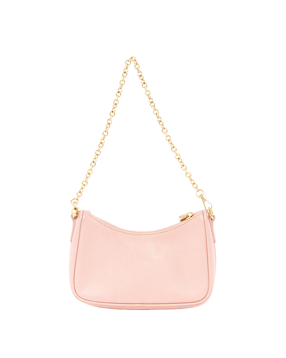 PRADA RE EDITION 2005 MINI PINK SAFFIANO GHW MICROCHIP 0196