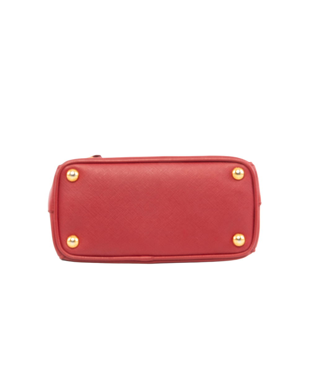 PRADA SAFFIANO MINI RED SAFFIANO 2 ZIP GHW 5407