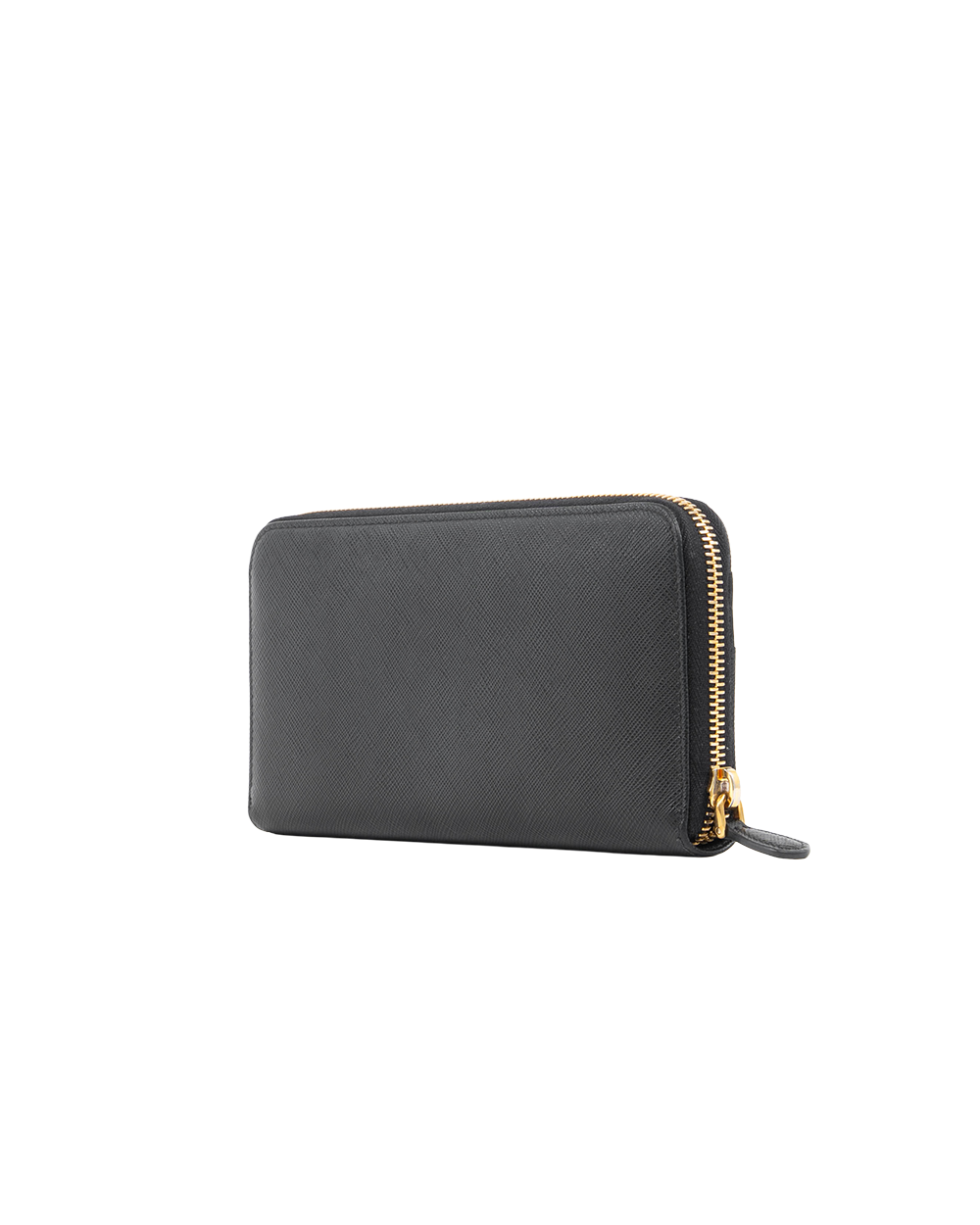 PRADA SAFFIANO WALLET LONG BLACK SAFFIANO GHW 5343