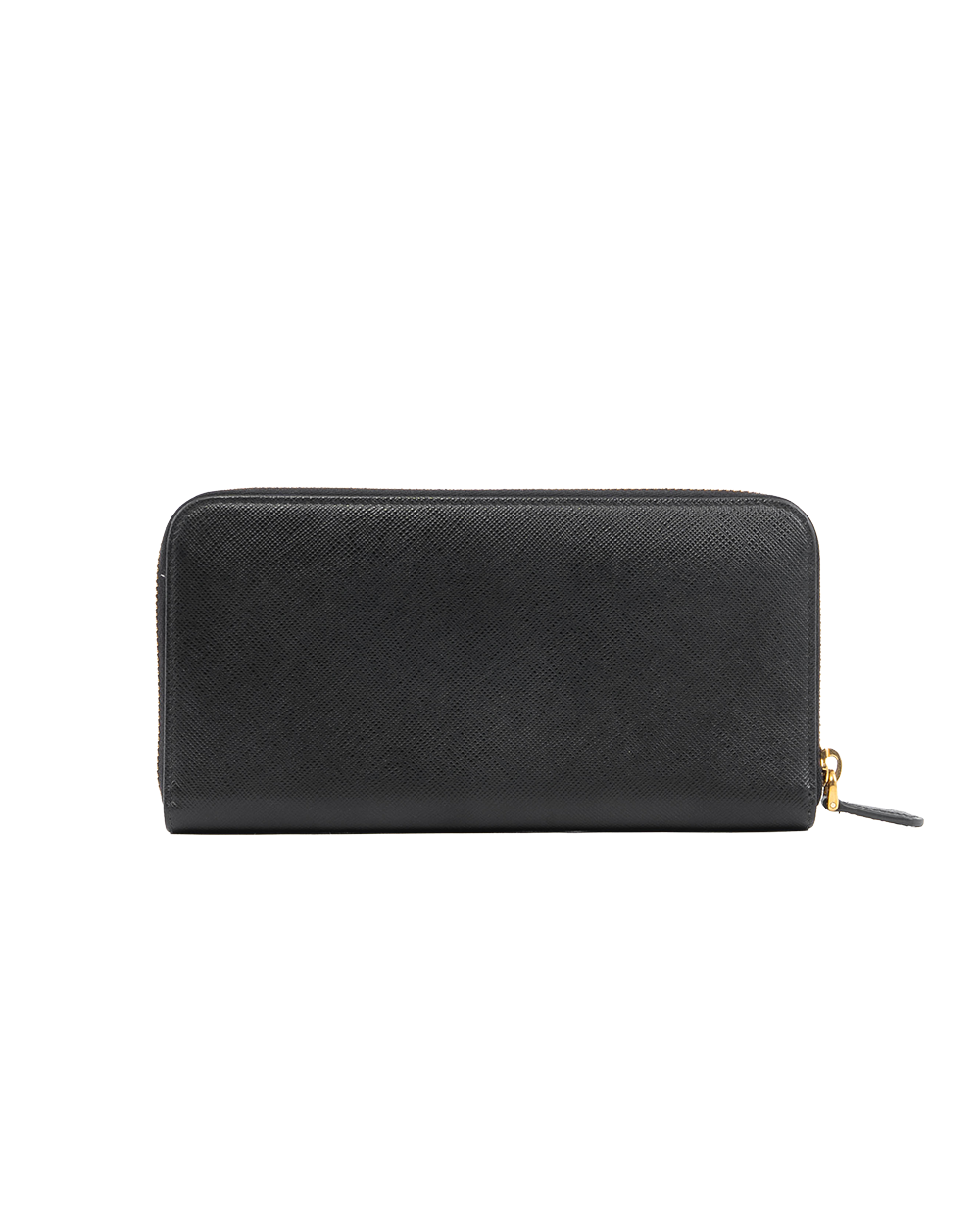 PRADA SAFFIANO WALLET LONG BLACK SAFFIANO GHW 5344