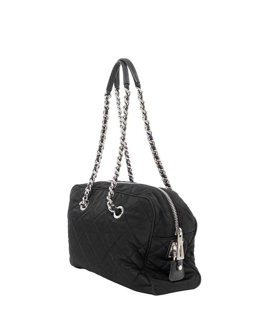 PRADA TESSUTO IMPUNTU BLACK NYLON SHW 0186