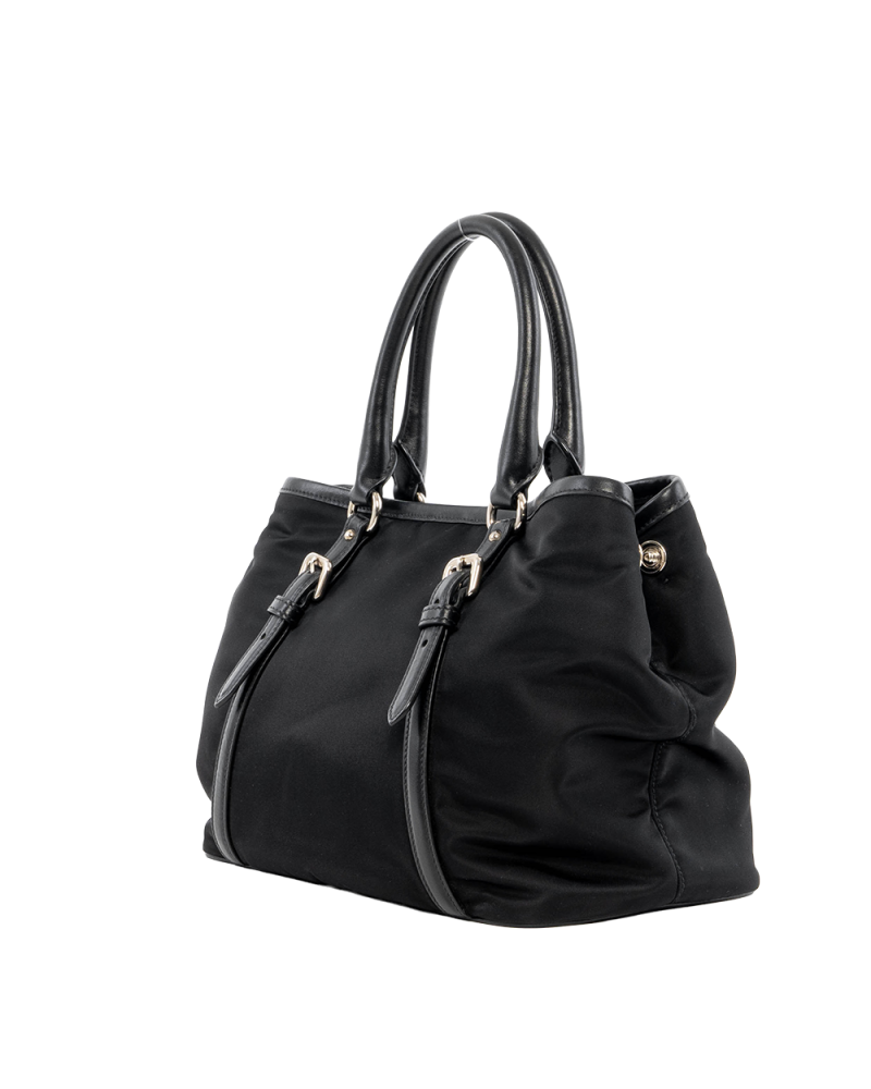 PRADA TESSUTO TOTE BLACK NYLON SHW 7018
