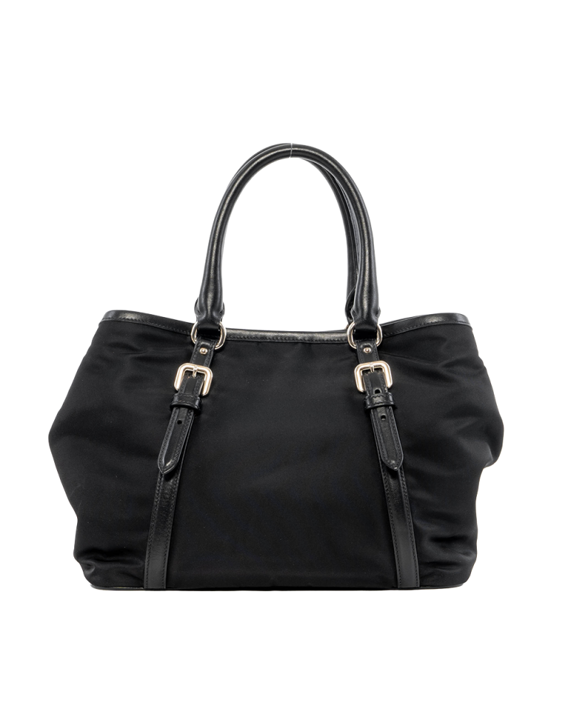 PRADA TESSUTO TOTE BLACK NYLON SHW 7019