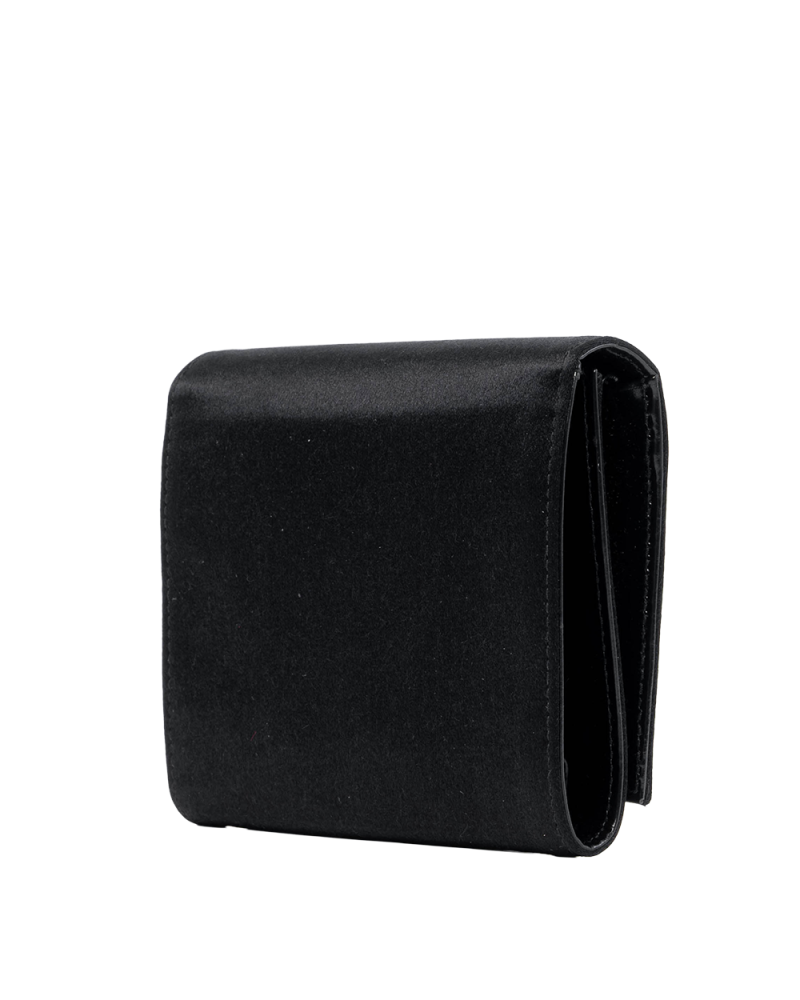 PRADA TRI FOLD WALLET SHORT BLACK NYLON SHW 03610