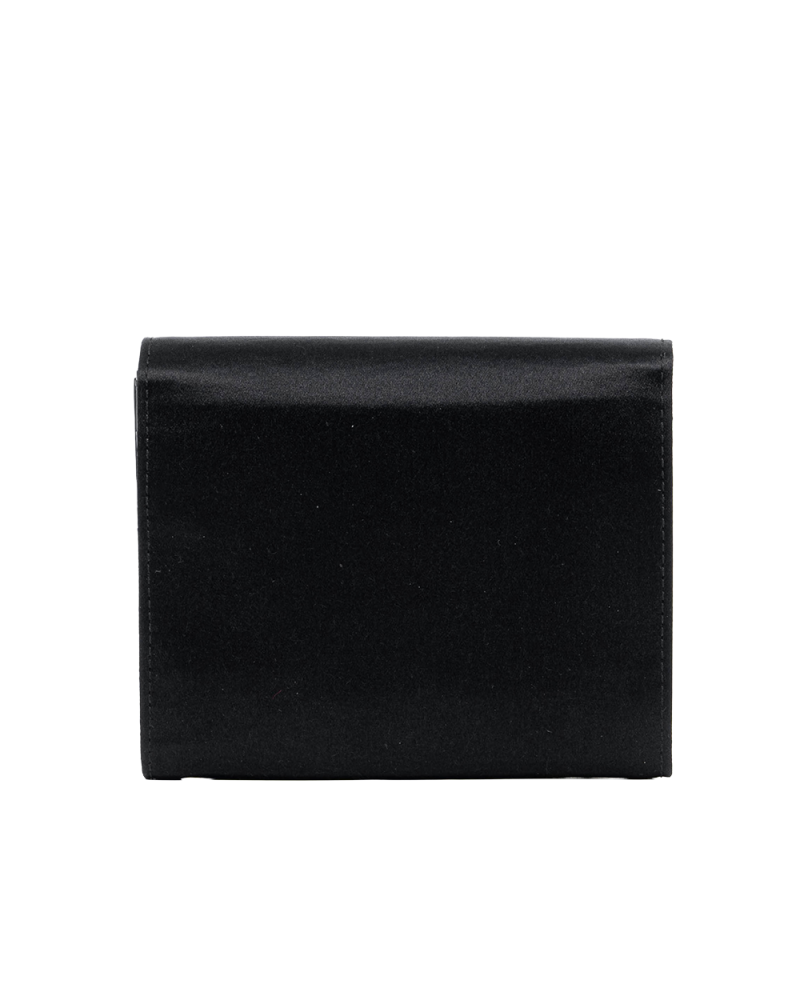 PRADA TRI FOLD WALLET SHORT BLACK NYLON SHW 03611