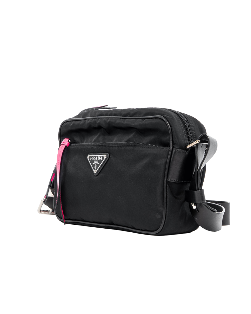 PRADA VELA BLACK PINK NYLON SHW 07198
