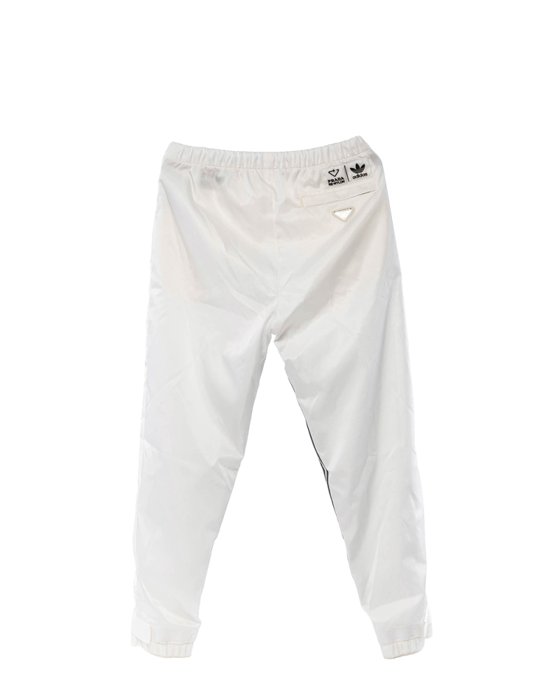 PRADA X ADIDAS PANTALONE M WHITE NYLON MICROCHIP 4710