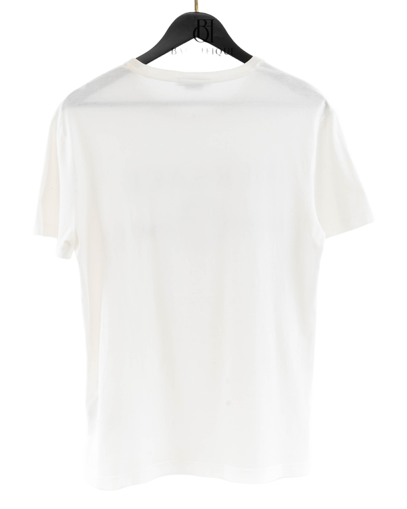 VERSACE GRECA SHORT SLEEVED POLO S WHITE COTTON 5524