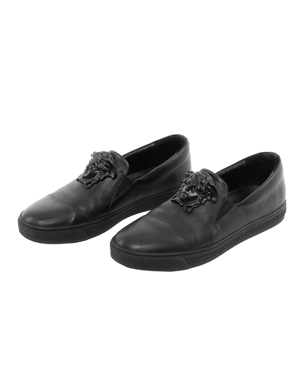 VERSACE MEDUSA SHOES 43 BLACK CALF BHW 0348