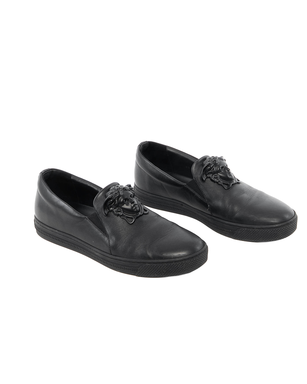 VERSACE MEDUSA SHOES 43 BLACK CALF BHW 0349