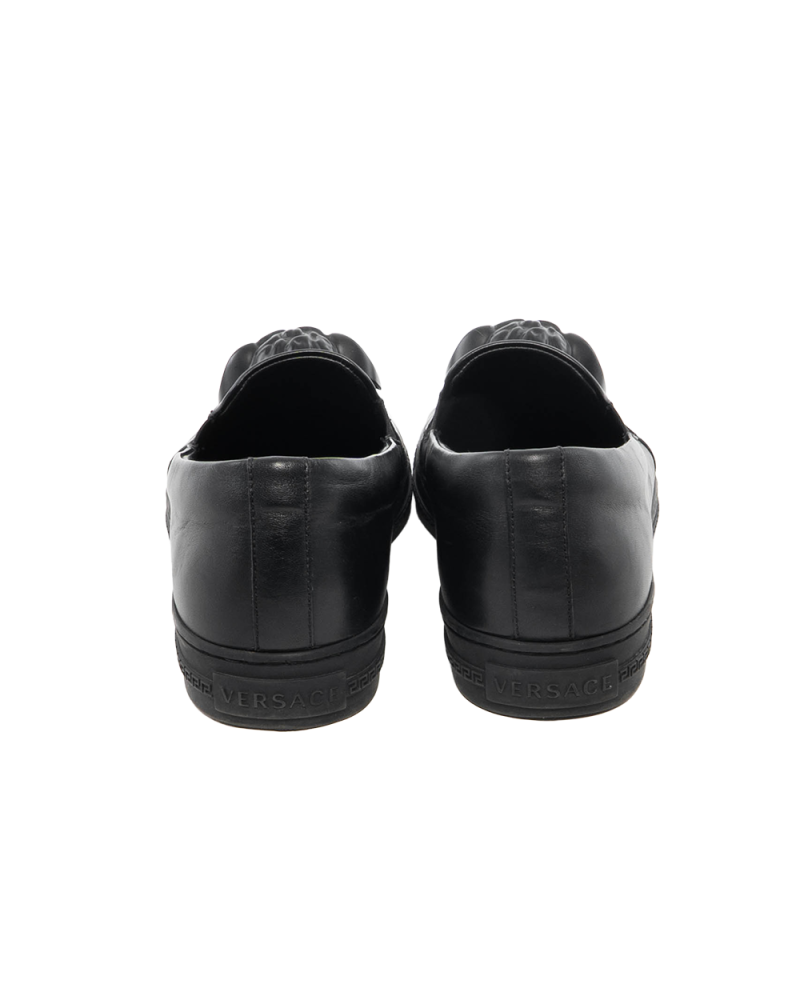 VERSACE MEDUSA SHOES 43 BLACK CALF BHW 0350