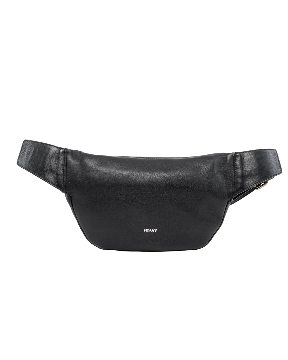 VERSACE REPEAT BELT BAG SAMLL BLACK CALF MICROCHIP 07268