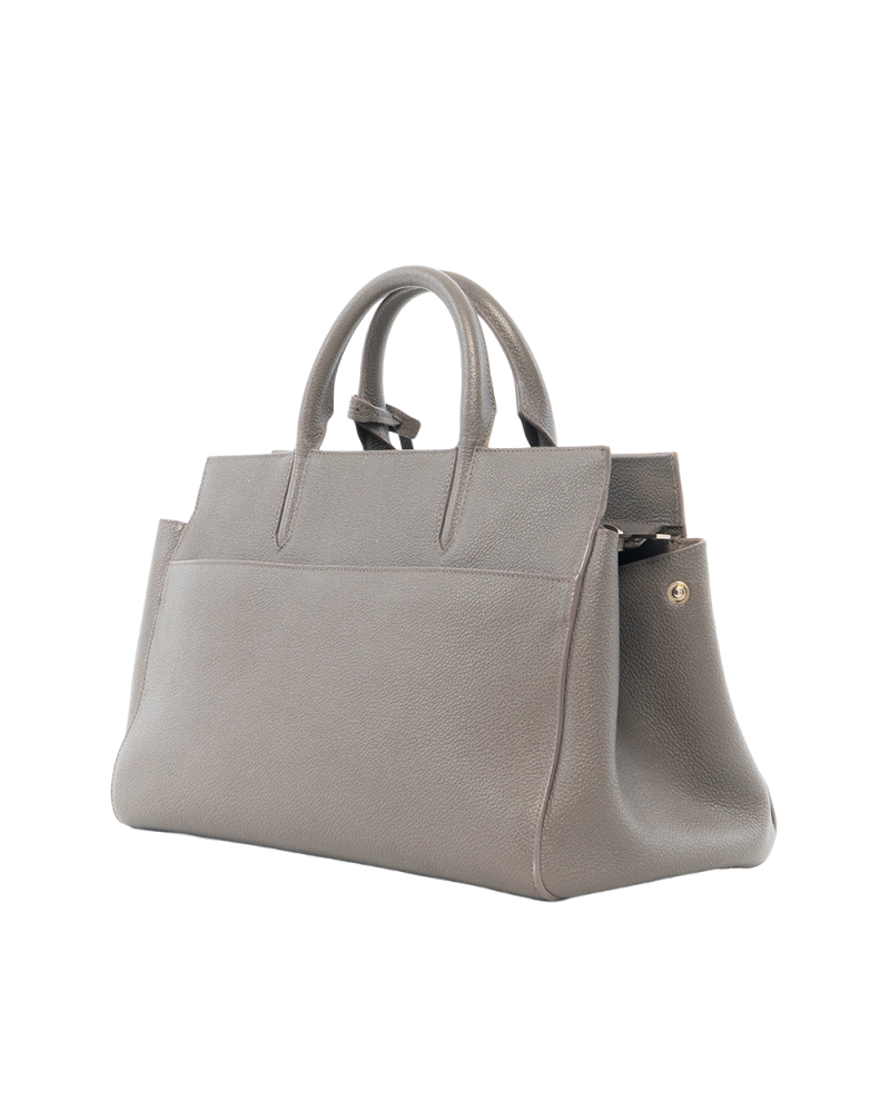 YSL CABAS RIVE GAUCHE GRAY CALF SHW 5331