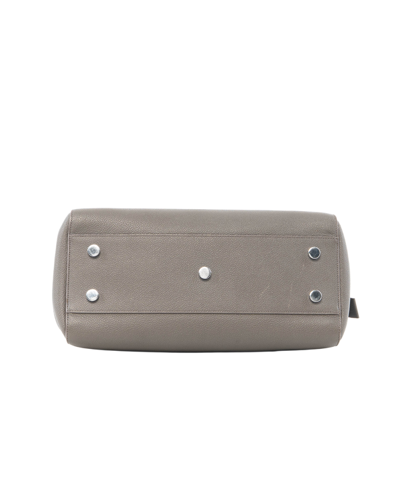 YSL CABAS RIVE GAUCHE GRAY CALF SHW 5333