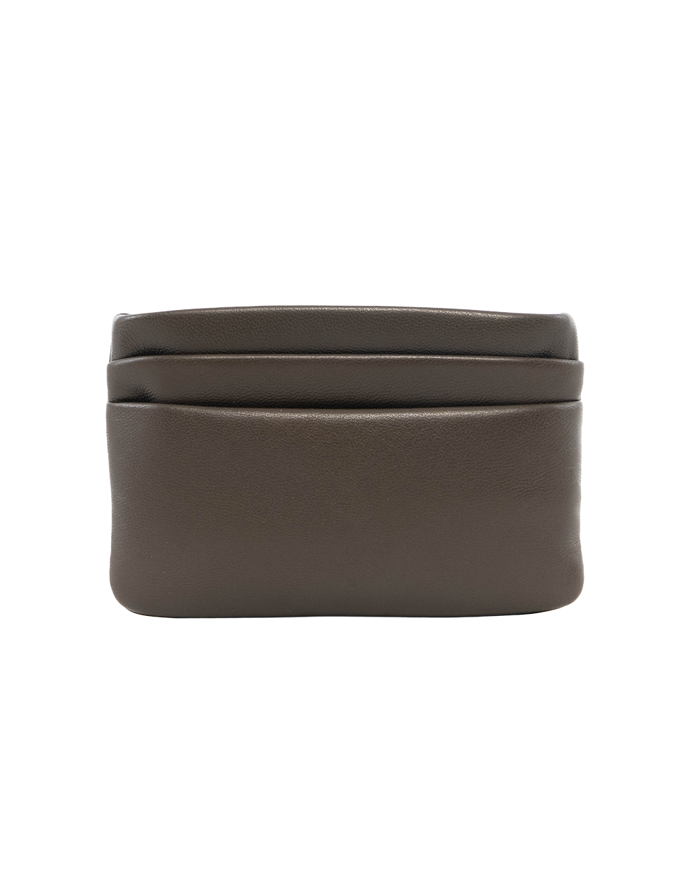 YSL CALYPSO ZIPPY CARD HOLDER SHORT GREEN KAKHI LAMB GHW BRS 778773 0324 0220