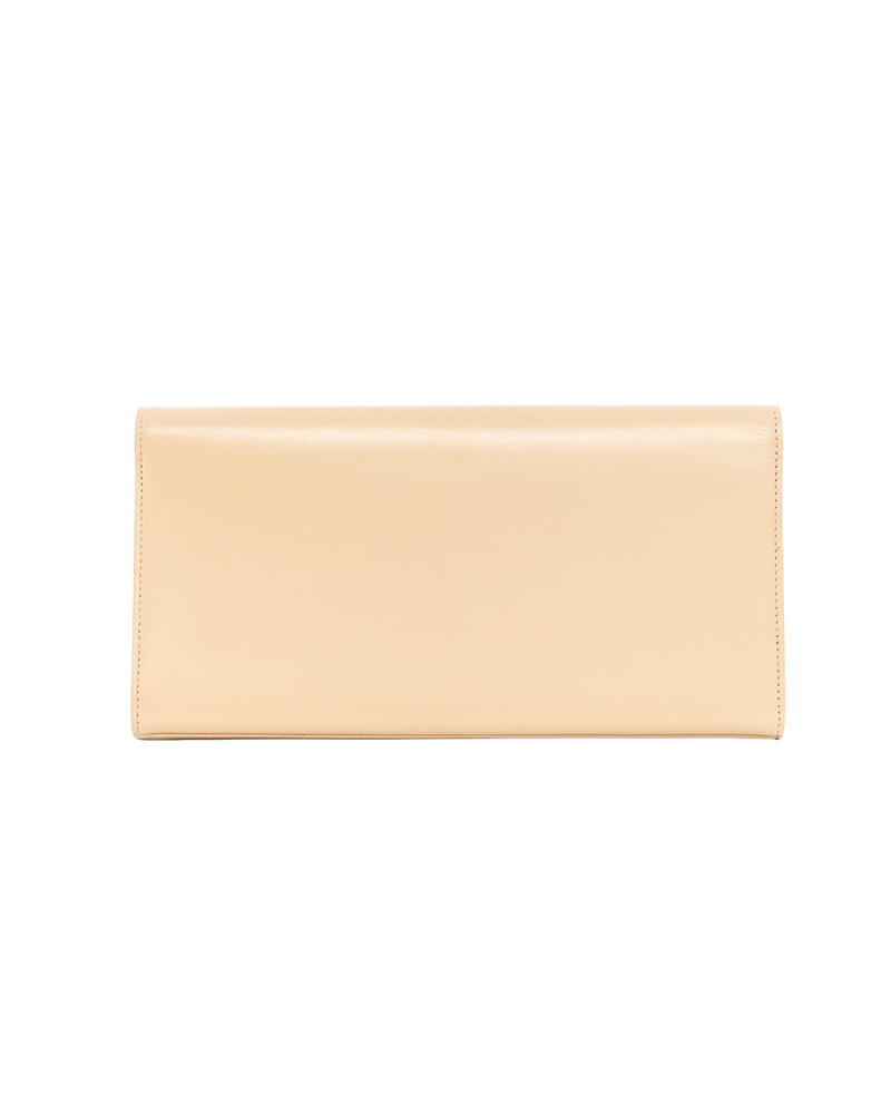 YSL CLUTCH BEIGE CALF GHW DPL326079 0114 4271