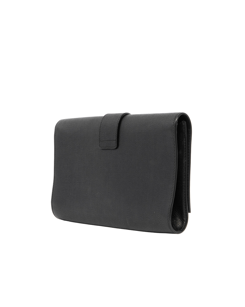 YSL CLUTCH VINTAGE BLACK CALF GHW 265701 203419 6126