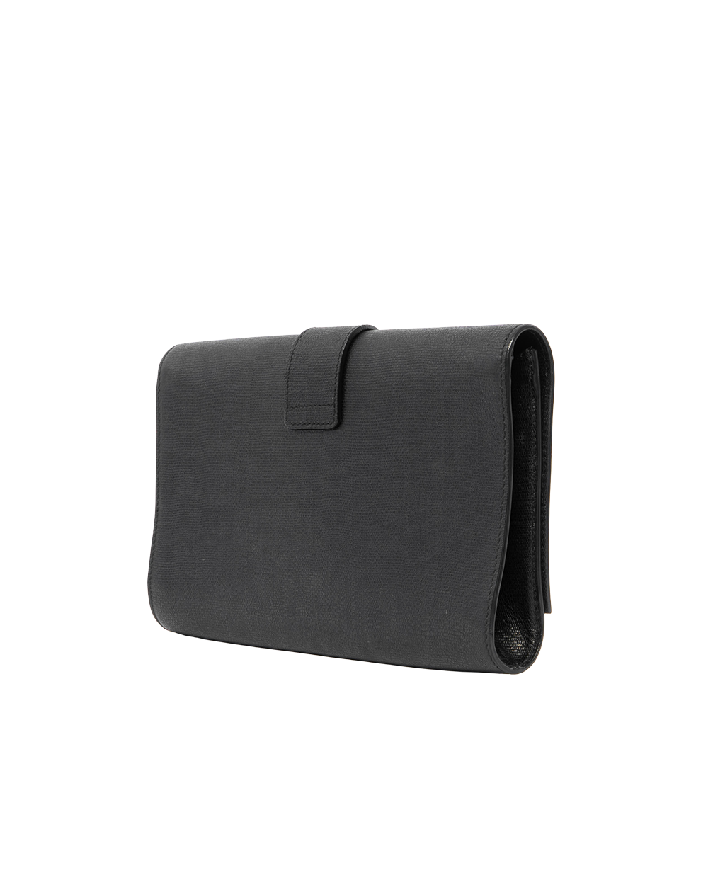 YSL CLUTCH VINTAGE BLACK CALF GHW 265701 203419 6126