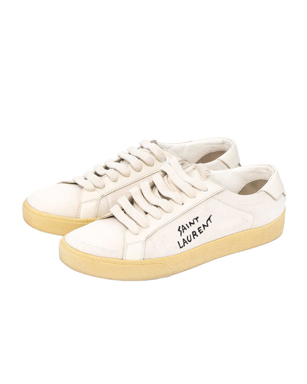 YSL COURT CLASSIC SNEAKER 38.5 WHITE BM610648 0564