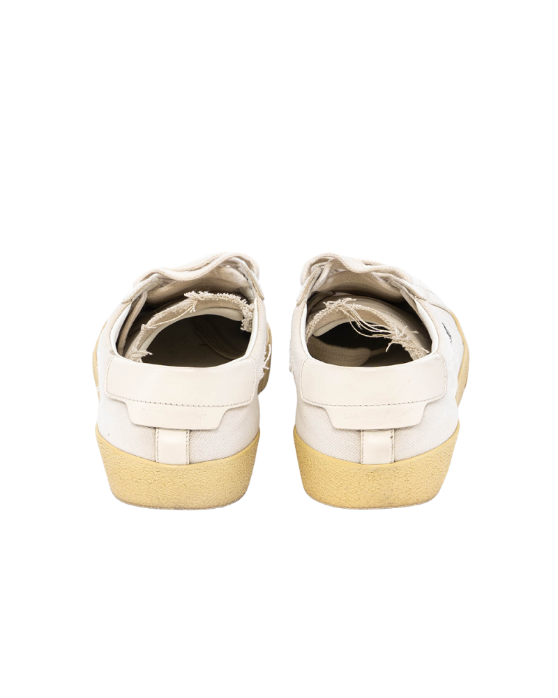 YSL COURT CLASSIC SNEAKER 38.5 WHITE BM610648 0566