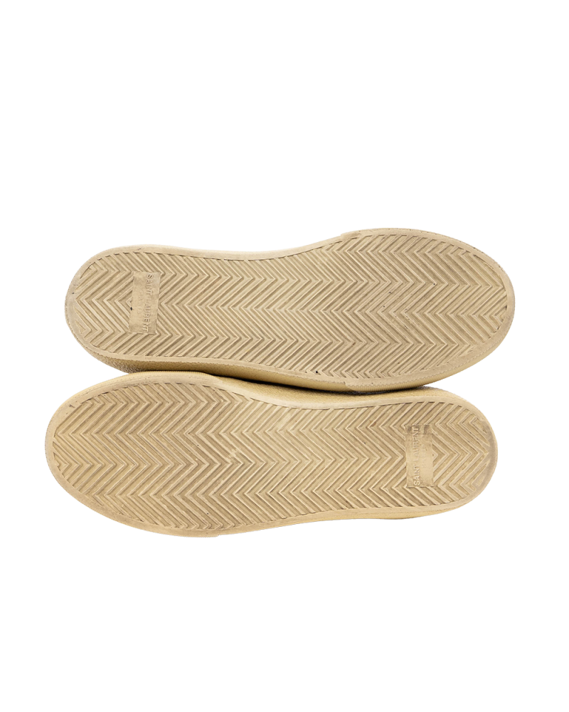 YSL COURT CLASSIC SNEAKER 38.5 WHITE BM610648 0567