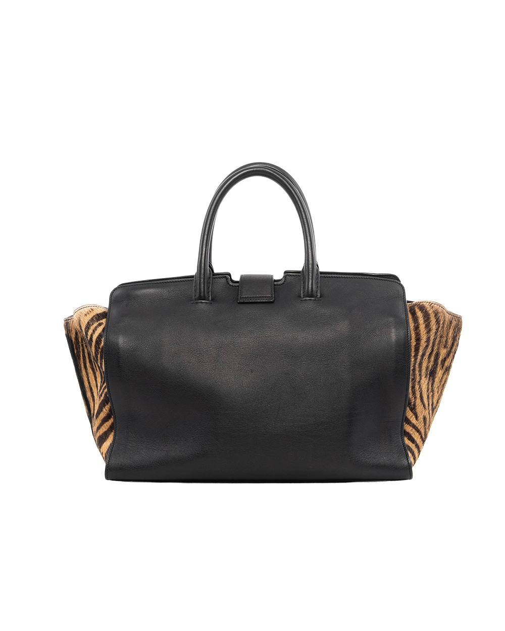 YSL DOWNTOWN CABUS MM BLACK ZEBRA CALF GHW TCT436832 0516 0345