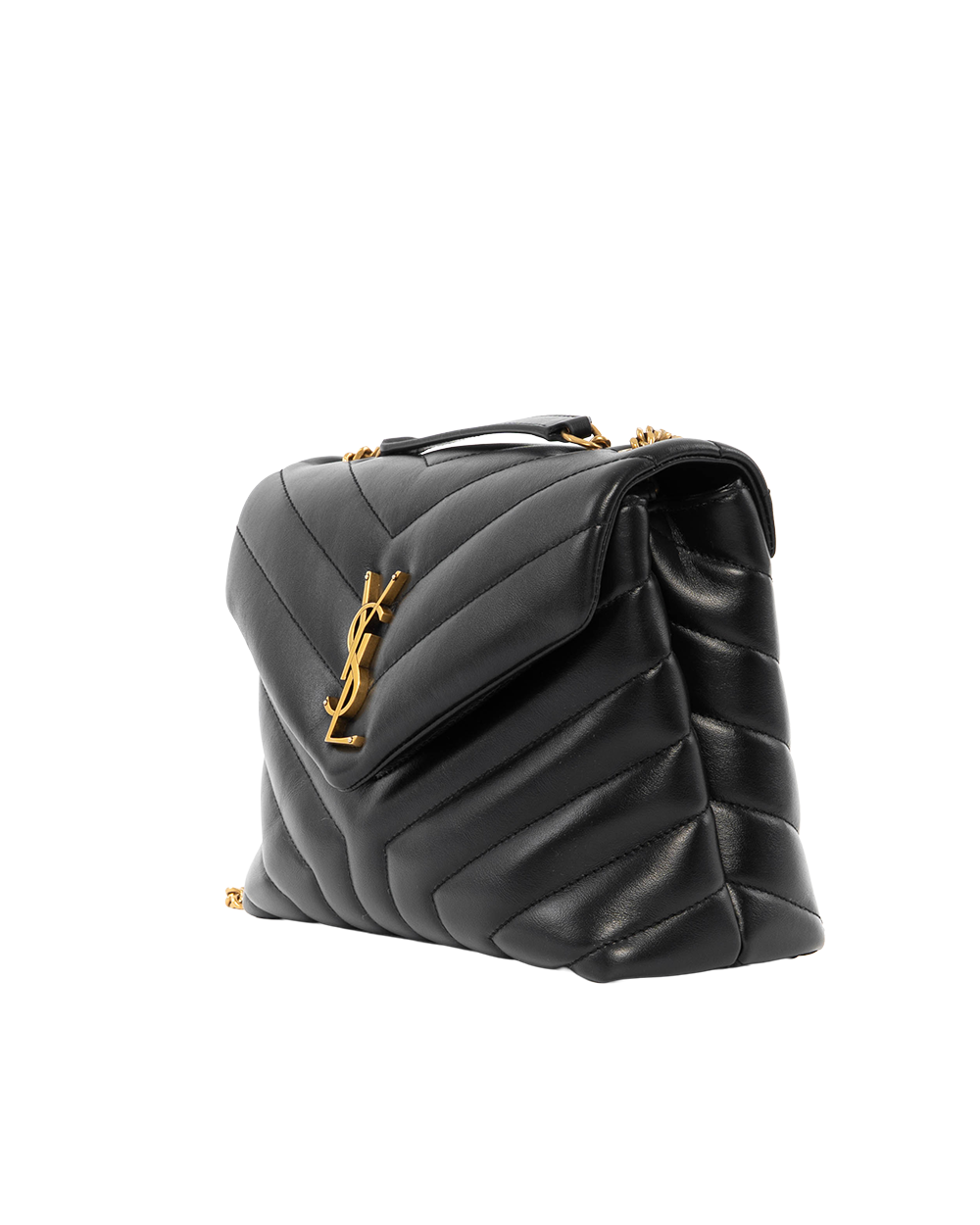 YSL LOU LOU MEDIUM BLACK CALF GHW VTM494699 0522 6139