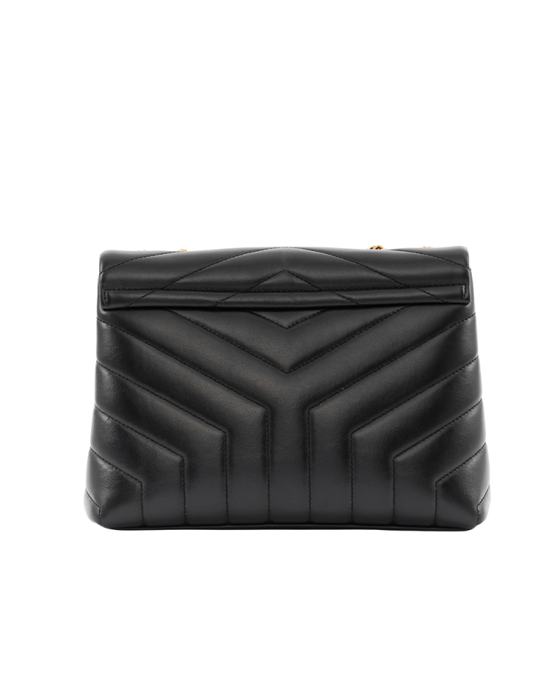 YSL LOU LOU MEDIUM BLACK CALF GHW VTM494699 0522 6141