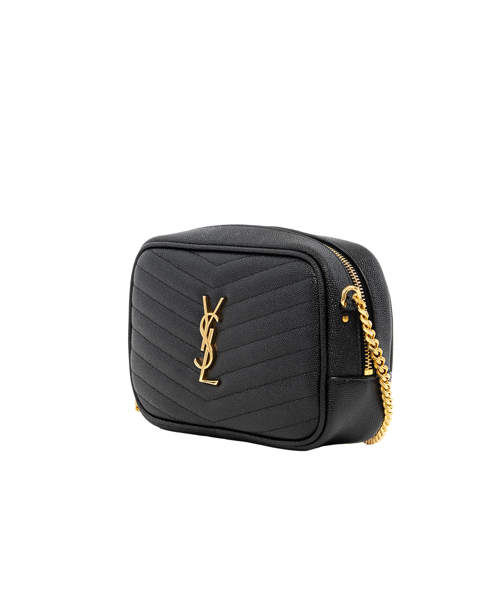 YSL LOU LOU MINI BLACK CALF GHW ALM 612579 0322 7894