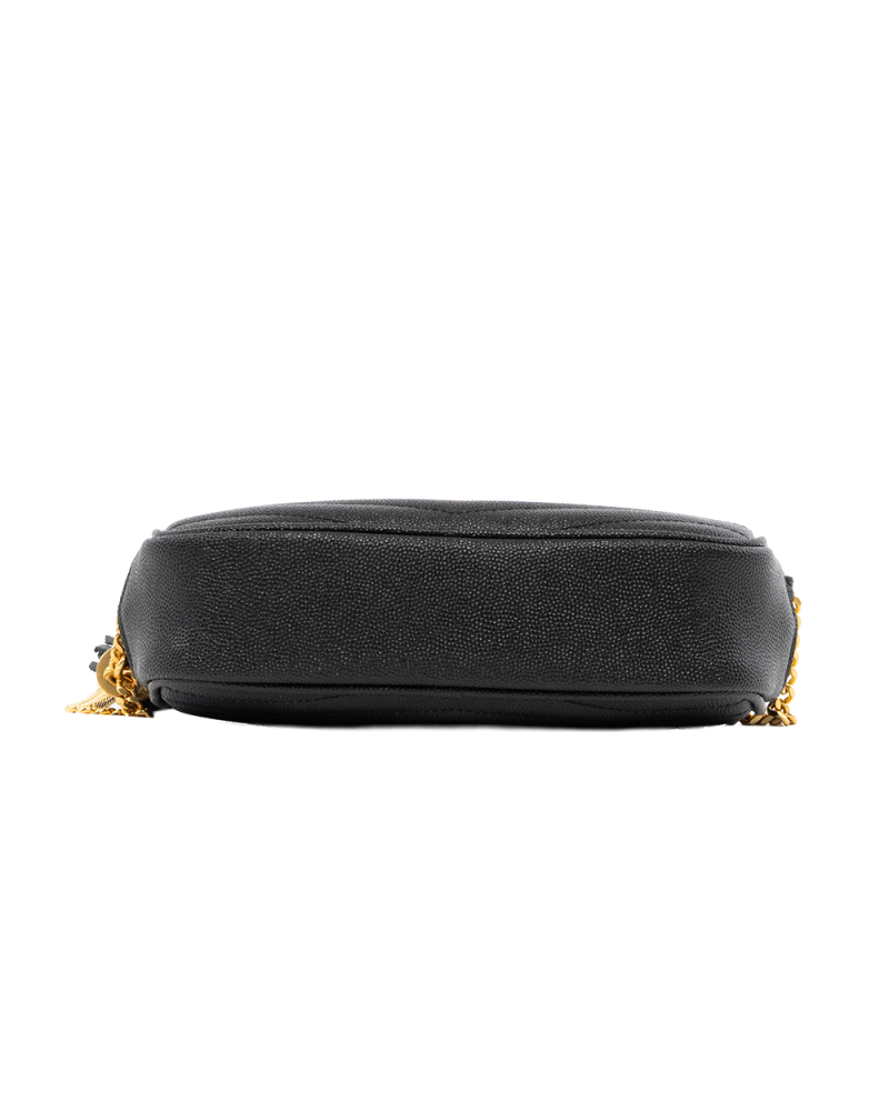 YSL LOU LOU MINI BLACK CALF GHW ALM 612579 0322 7897