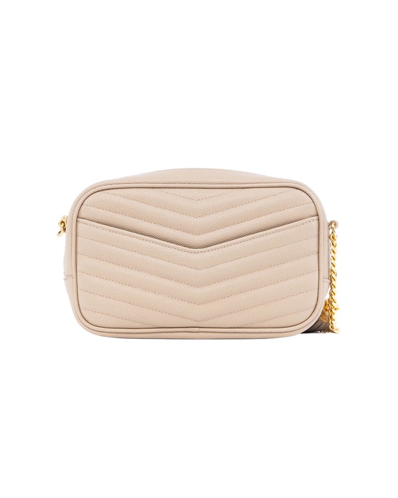 YSL LOU MINI BEIGE CHEVRON GHW GNC612579 1021 01637