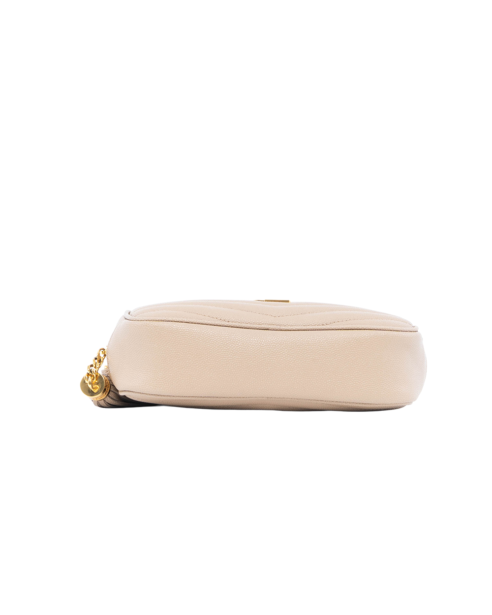 YSL LOU MINI BEIGE CHEVRON GHW GNC612579 1021 01638