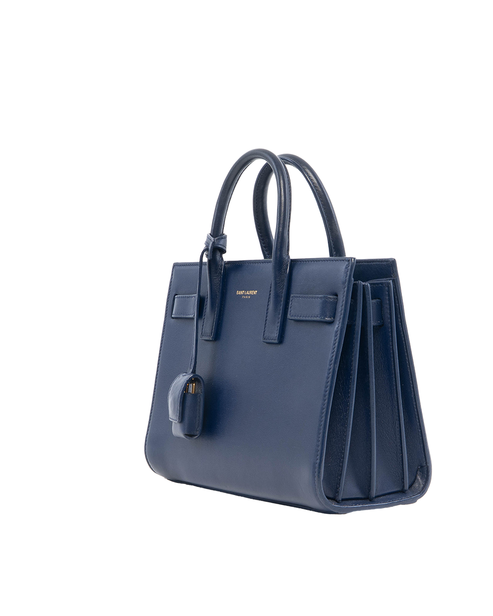 YSL SAC DE JOUR NANO BLUE NAVY CALF GHW ALR 340778 0714 0929