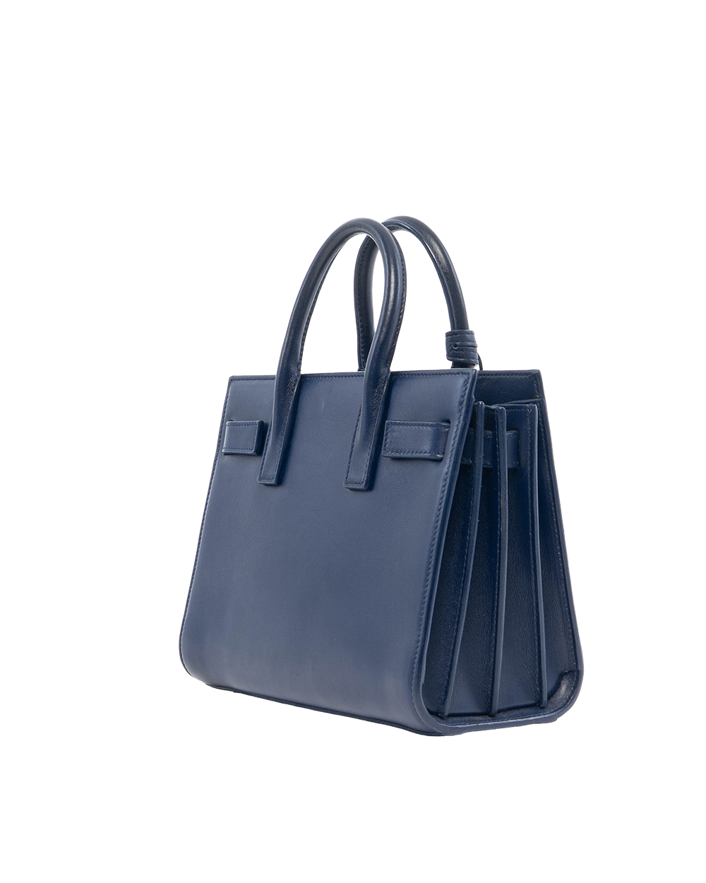 YSL SAC DE JOUR NANO BLUE NAVY CALF GHW ALR 340778 0714 0930