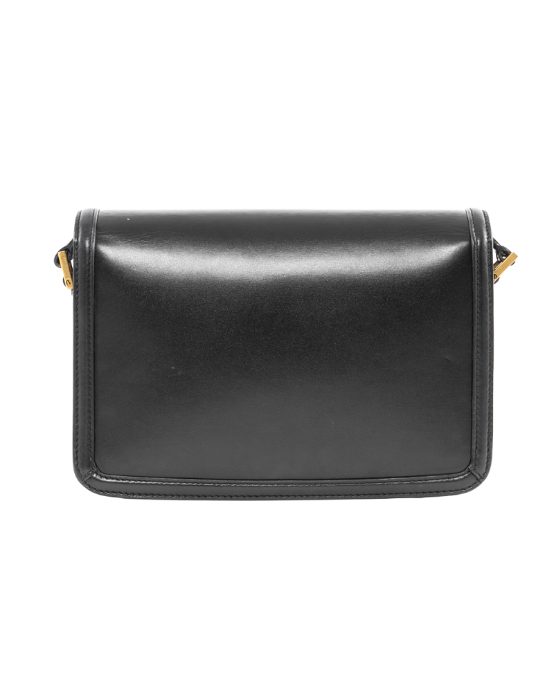 YSL SOLFERINO MEDIUM BLACK CALF GHW 634305 0221 9523