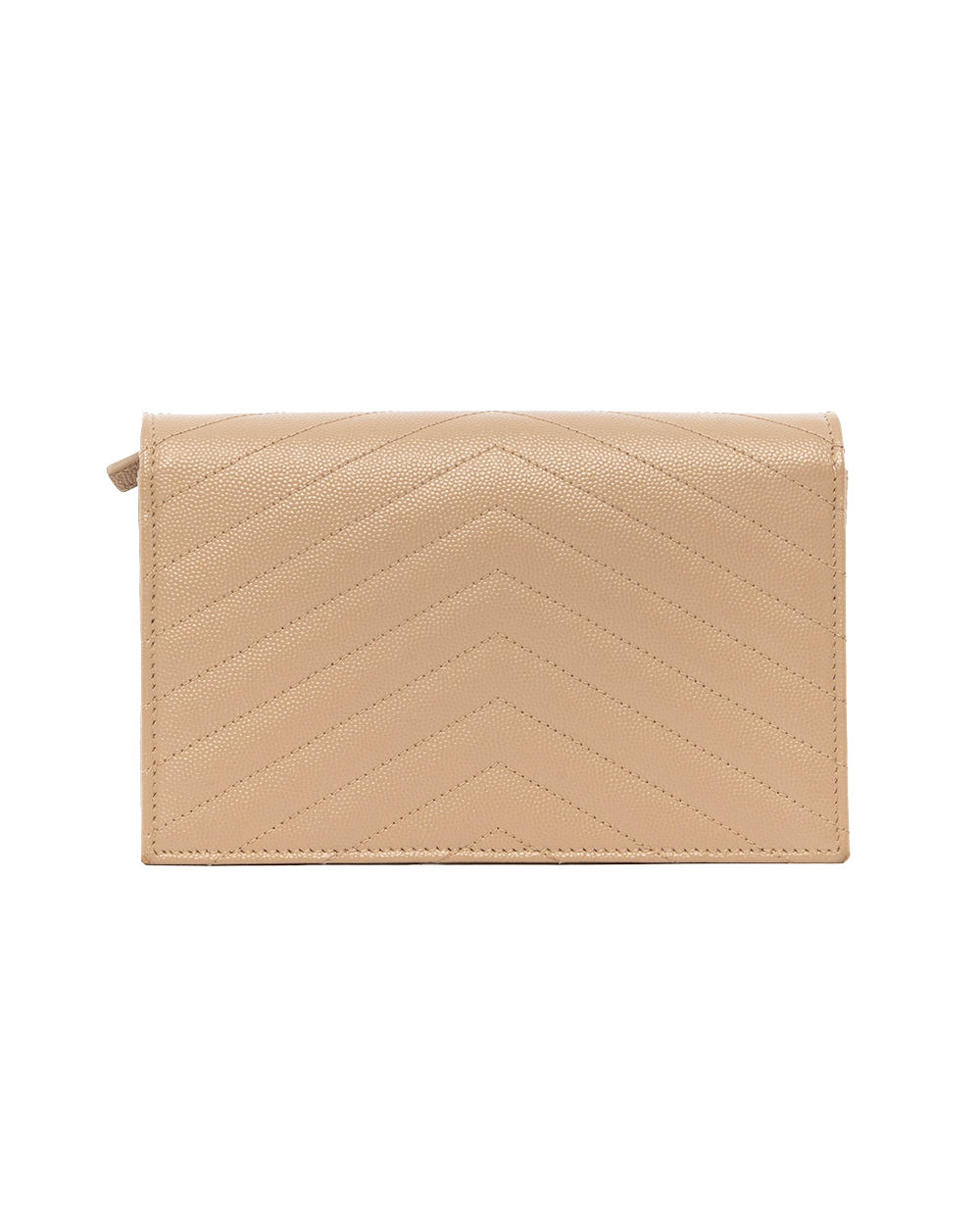 YSL WOC 7.5 BEIGE CHEVRON GHW INN393955 0222 7878