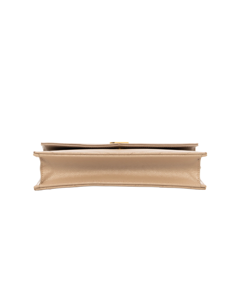 YSL WOC 7.5 BEIGE CHEVRON GHW INN393955 0222 7879
