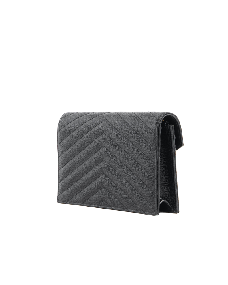 YSL WOC 7.5 BLACK CHEVRON GHW GNC 742920 0424 5548