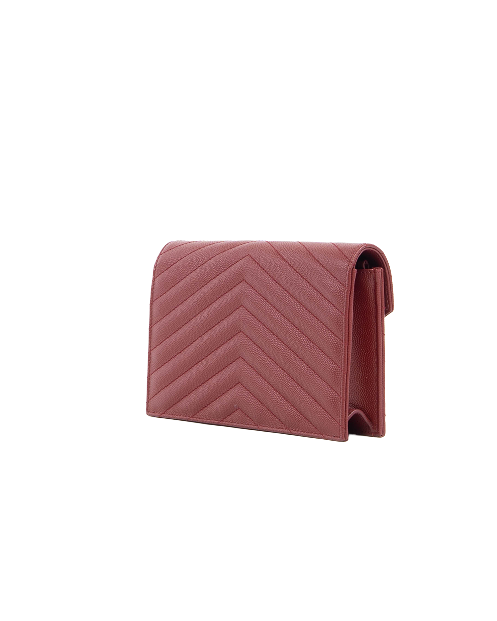 YSL WOC 7.5 RED BURGANDY CHEVRON GHW APT393953 0721 5338